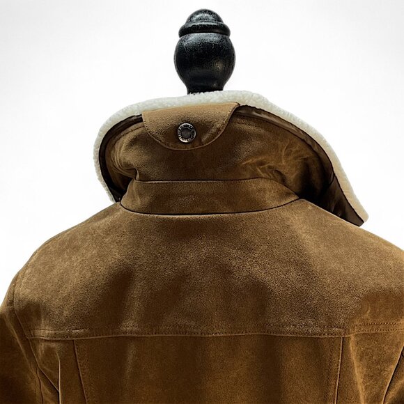 Levi’s Women’s Faux Suede Sherpa Lined Bomber Jacket Size Medium - Picture 12 of 16